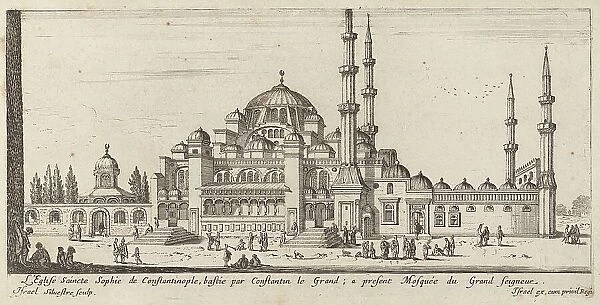 L'Eglise Saincte Sophie de Constantinople, bastie par Constantin le Grand; a present... 1640-1660. Creator: Israel Silvestre