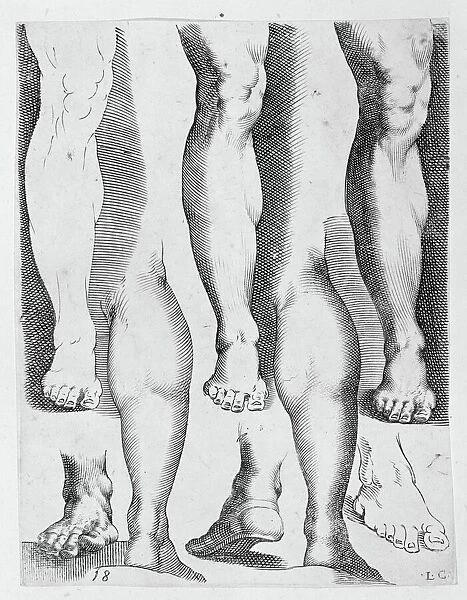 Five Legs and Three Feet, 17th century. 17th century. Creator: Luca Ciamberlano