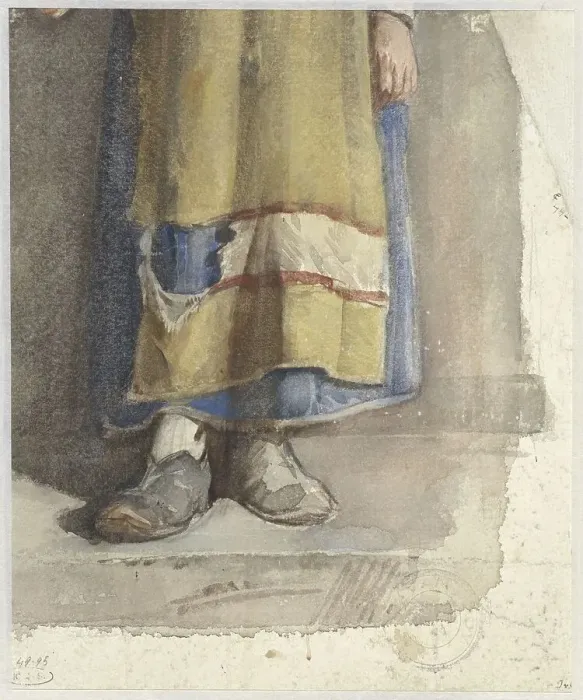 Framed Print : Legs and feet of standing female figure, 1865-1930. Creator: Jac van Looij Framed Print : Legs and feet of standing female figure, 1865-1930. Creator: Jac van Looij