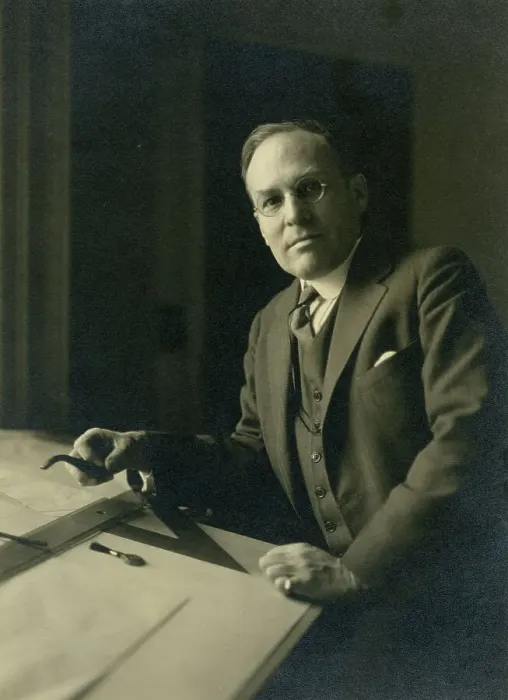 Framed Print : Leicester B. Holland, Chief of Fine Arts Division, Library of Congress posed...table, (1930?). Creator: Frances Benjamin Johnston Framed Print : Leicester B. Holland, Chief of Fine Arts Division, Library of Congress posed...table, (1930?). Creator: Frances Benjamin Johnston