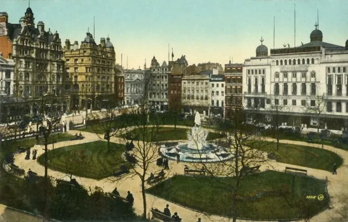 Framed Print : Leicester Square, London, c1910. Creator: Unknown Framed Print : Leicester Square, London, c1910. Creator: Unknown