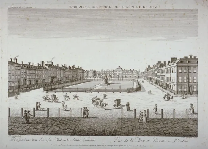 Framed Print : Leicester Square, Westminster, London, c1760. Artist: Balthasar Friedrich Leizelt Framed Print : Leicester Square, Westminster, London, c1760. Artist: Balthasar Friedrich Leizelt