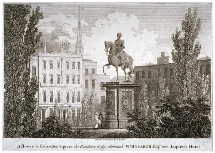 Framed Print : Leicester Square, Westminster, London, c1805. Artist: Samuel Rawle Framed Print : Leicester Square, Westminster, London, c1805. Artist: Samuel Rawle