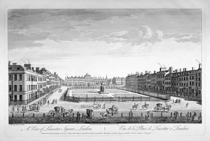 Framed Print : Leicester Square, Westminster, London, 1753. Artist: Thomas Bowles Framed Print : Leicester Square, Westminster, London, 1753. Artist: Thomas Bowles