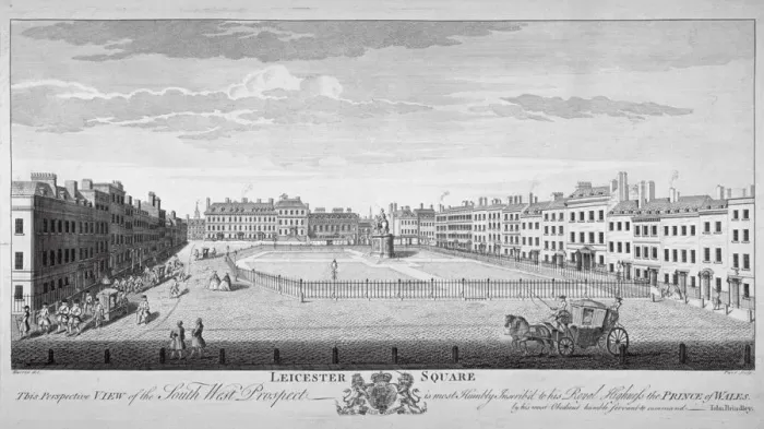 Framed Print : Leicester Square, Westminster, London, c1740 Framed Print : Leicester Square, Westminster, London, c1740