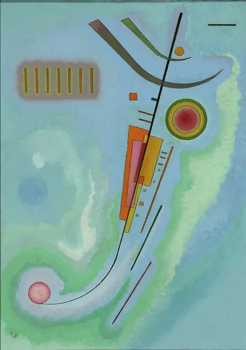 Framed Print : Leichtes (Light), 1930. Creator: Kandinsky, Wassily Vasilyevich (1866-1944) Framed Print : Leichtes (Light), 1930. Creator: Kandinsky, Wassily Vasilyevich (1866-1944)