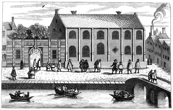 Framed Print : Leiden University, Leiden (Leyden), Netherlands, 1614 (1849) Framed Print : Leiden University, Leiden (Leyden), Netherlands, 1614 (1849)