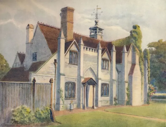 Framed Print : Leigh Place, 1912, (1914). Artist: Jamess Ogilvy Framed Print : Leigh Place, 1912, (1914). Artist: Jamess Ogilvy