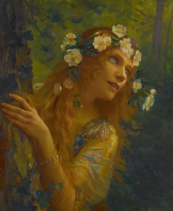Framed Print : Leilah, ca 1910-1913. Creator: Bussiere, Gaston (1862-1928) Framed Print : Leilah, ca 1910-1913. Creator: Bussiere, Gaston (1862-1928)