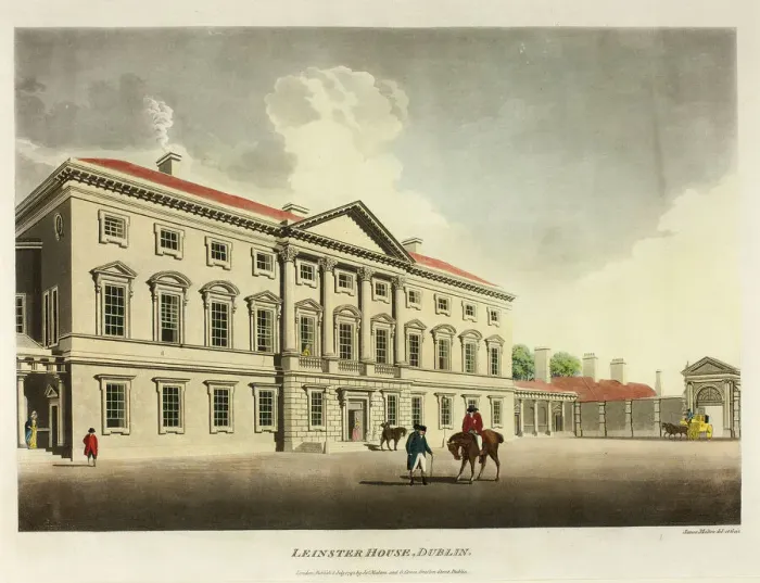 Framed Print : Leinster House, Dublin, published July 1792. Creator: James Malton Framed Print : Leinster House, Dublin, published July 1792. Creator: James Malton