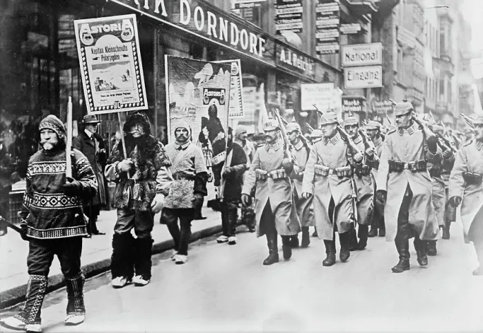 Framed Print : Leipzig during annual fair, 1915. Creator: Bain News Service Framed Print : Leipzig during annual fair, 1915. Creator: Bain News Service