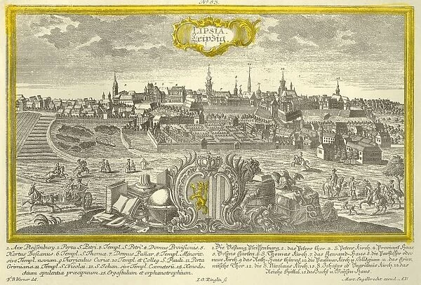 Leipzig, c1740. Creator: Johann Georg Ringlin