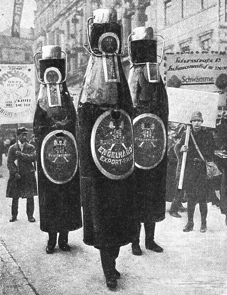 Leipzigs great advertisement parade, Leipzig, Germany, 1922