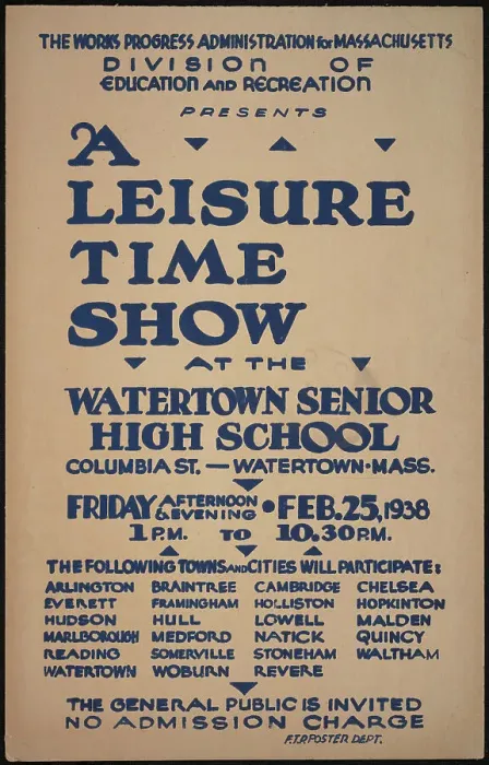 Framed Print : A Leisure Time Show, Watertown, MA, 1938. Creator: Unknown