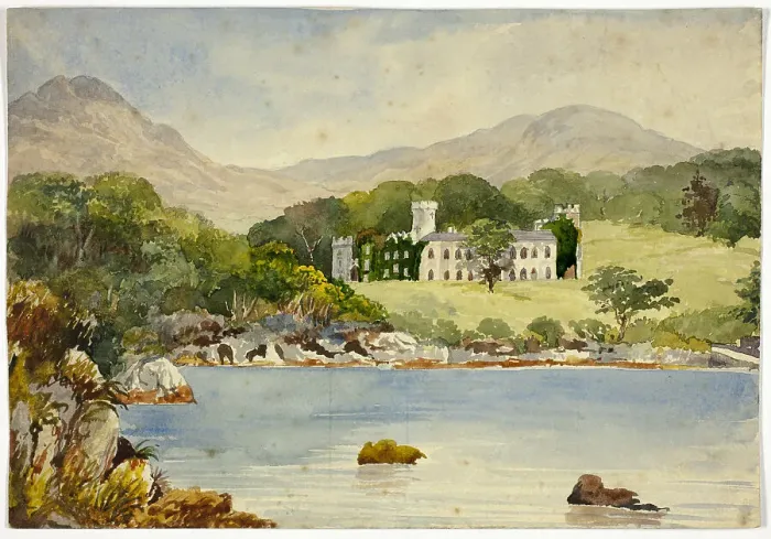 Framed Print : Leitch Castle, 1840 / 50. Creator: William Leighton Leitch Framed Print : Leitch Castle, 1840 / 50. Creator: William Leighton Leitch