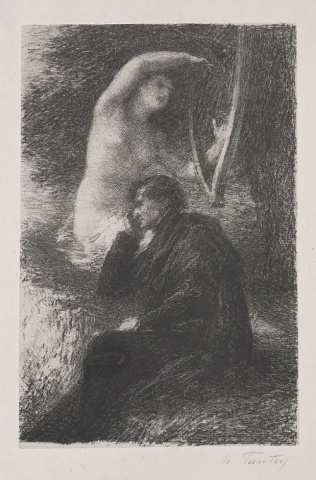 Framed Print : Lelio, la harpe Eolienne. Creator: Henri Fantin-Latour (French, 1836-1904) Framed Print : Lelio, la harpe Eolienne. Creator: Henri Fantin-Latour (French, 1836-1904)