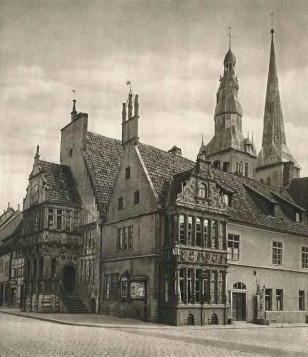 Framed Print : Lemgo (Lippe) - Rathaus, 1931. Artist: Kurt Hielscher Framed Print : Lemgo (Lippe) - Rathaus, 1931. Artist: Kurt Hielscher