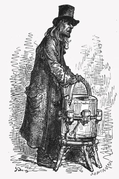 Framed Print : Lemonade Vendor, 1872. Creator: Gustave Doré Framed Print : Lemonade Vendor, 1872. Creator: Gustave Doré