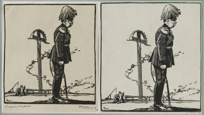 Framed Print : LEmpereur dAutriche, 1914. Creator: Auguste Louis Lepere (French, 1849-1918) Framed Print : LEmpereur dAutriche, 1914. Creator: Auguste Louis Lepere (French, 1849-1918)