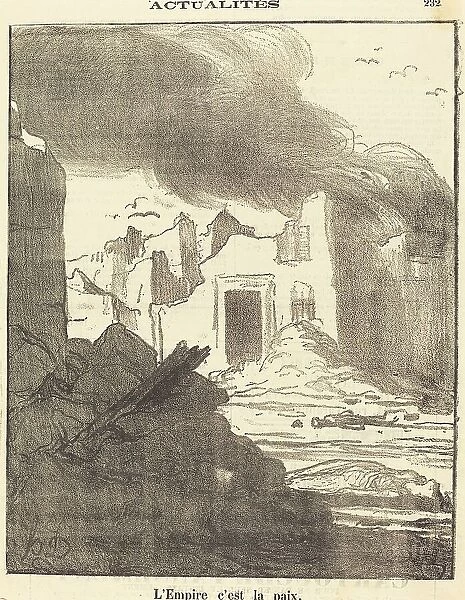L'empire c'est la paix, 1870. Creator: Honore Daumier