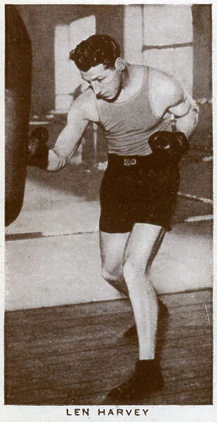 Len Harvey, British boxer, 1938