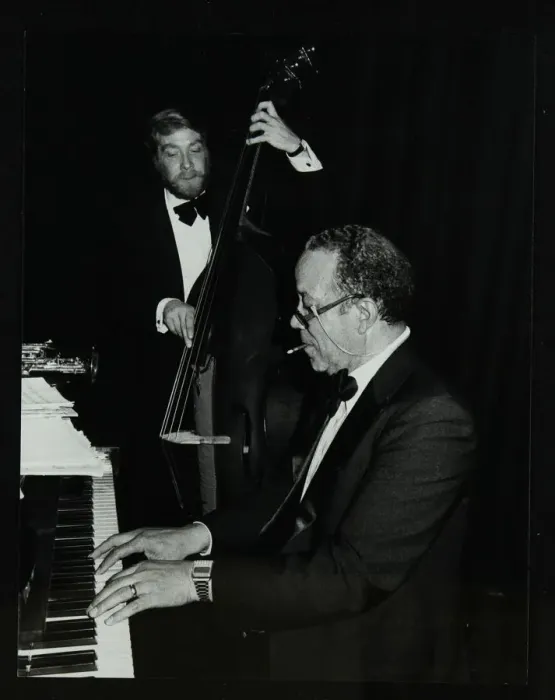 Framed Print : Len Skeat (bass) and Bobby Tucker (piano) playing at the Forum Theatre, Hatfield Framed Print : Len Skeat (bass) and Bobby Tucker (piano) playing at the Forum Theatre, Hatfield
