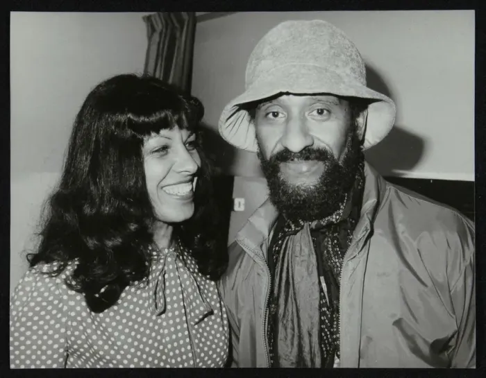 Framed Print : Lena Antonis and saxophonist Sonny Rollins, Wembley Conference Centre, London, 1979 Framed Print : Lena Antonis and saxophonist Sonny Rollins, Wembley Conference Centre, London, 1979