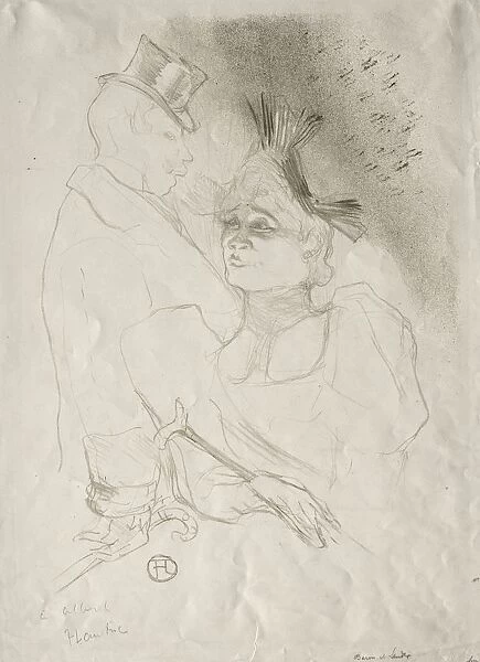 Lender and Baron, 1893. Creator: Henri de Toulouse-Lautrec (French, 1864-1901)