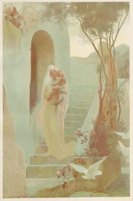 Framed Print : LEnfant, 1899. Creator: Guillaume Dubufe (French, 1853-1909); Imprimerie Champenois Framed Print : LEnfant, 1899. Creator: Guillaume Dubufe (French, 1853-1909); Imprimerie Champenois