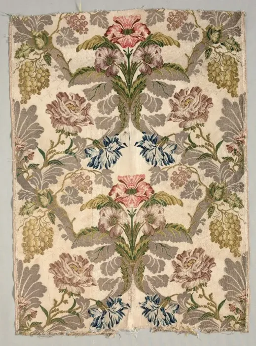 Framed Print : Length of Brocade Textile, 18th century. Creator: Unknown Framed Print : Length of Brocade Textile, 18th century. Creator: Unknown