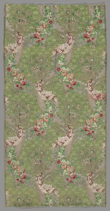 Framed Print : Length of Woven Silk, France, Mid-1760s. Creator: Unknown Framed Print : Length of Woven Silk, France, Mid-1760s. Creator: Unknown
