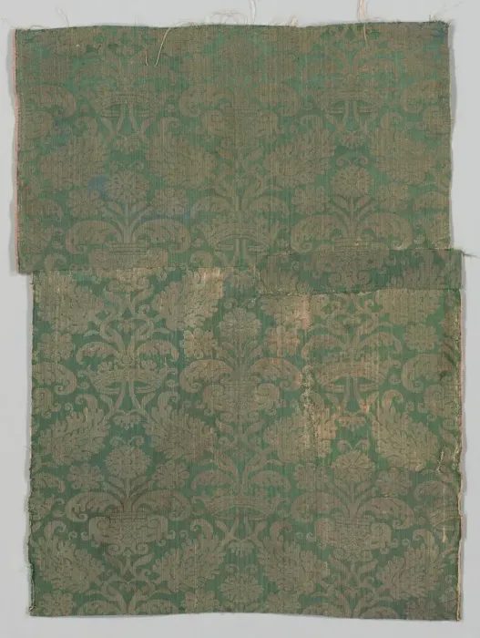 Framed Print : Two Lengths of Textile, 1500s. Creator: Unknown Framed Print : Two Lengths of Textile, 1500s. Creator: Unknown