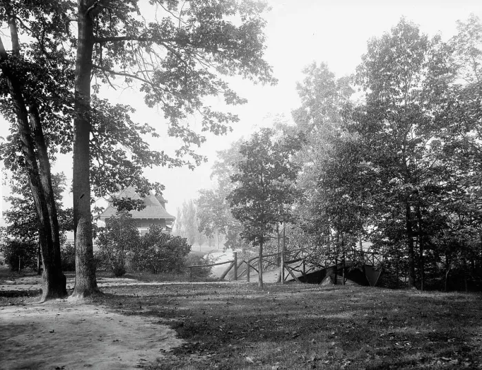 Framed Print : Lenk's Park, Toledo, c1899. Creator: Unknown Framed Print : Lenk's Park, Toledo, c1899. Creator: Unknown