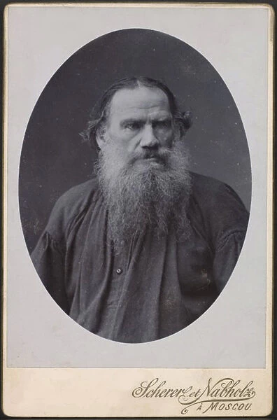 Leo Tolstoy, Russian author, 1900. Artist: Scherer Nabholz & Co