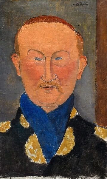 Léon Bakst, 1917. Creator: Amadeo Modigliani