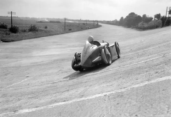 Framed Print : Leon Cushmans Austin 7 racer making a speed record attempt, Brooklands, 8 August 1931 Framed Print : Leon Cushmans Austin 7 racer making a speed record attempt, Brooklands, 8 August 1931