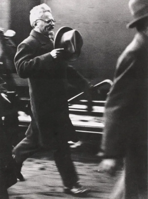 Framed Print : Leon Trotsky, exiled Russian Communist leader, arriving in Paris, c1933 Framed Print : Leon Trotsky, exiled Russian Communist leader, arriving in Paris, c1933