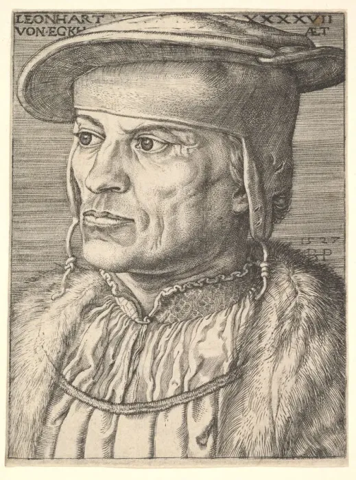 Framed Print : Leonard von Eckh, 1527. Creator: Barthel Beham Framed Print : Leonard von Eckh, 1527. Creator: Barthel Beham