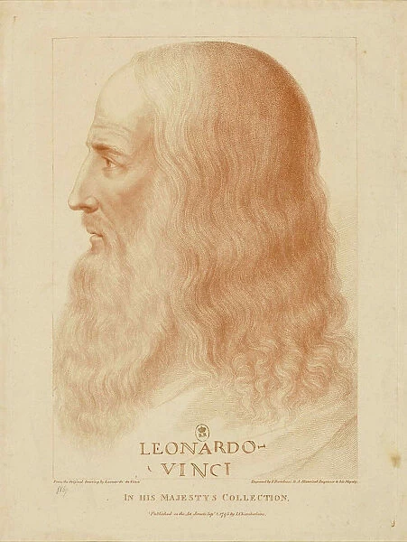 Leonardo da Vinci, 1795. Creator: Bartolozzi, Francesco (1728-1813)
