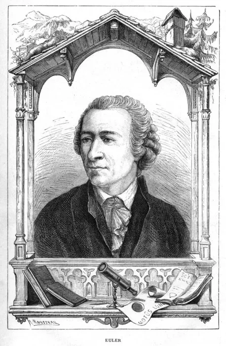 Framed Print : Leonhard Euler (1707-1783), Swiss mathematician, 1874 Framed Print : Leonhard Euler (1707-1783), Swiss mathematician, 1874