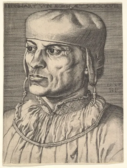 Framed Print : Leonhart von Eck, 1527. Creator: Barthel Beham Framed Print : Leonhart von Eck, 1527. Creator: Barthel Beham
