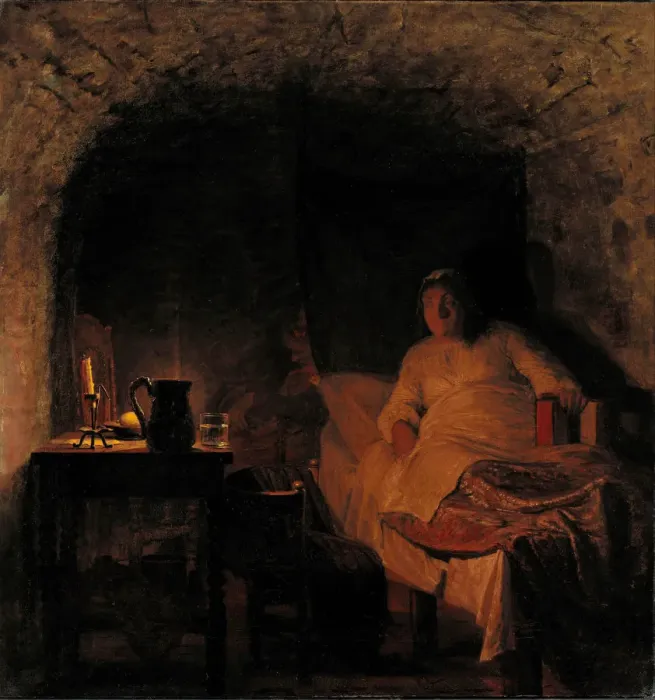Framed Print : Leonora Christina in prison, 1875 Framed Print : Leonora Christina in prison, 1875