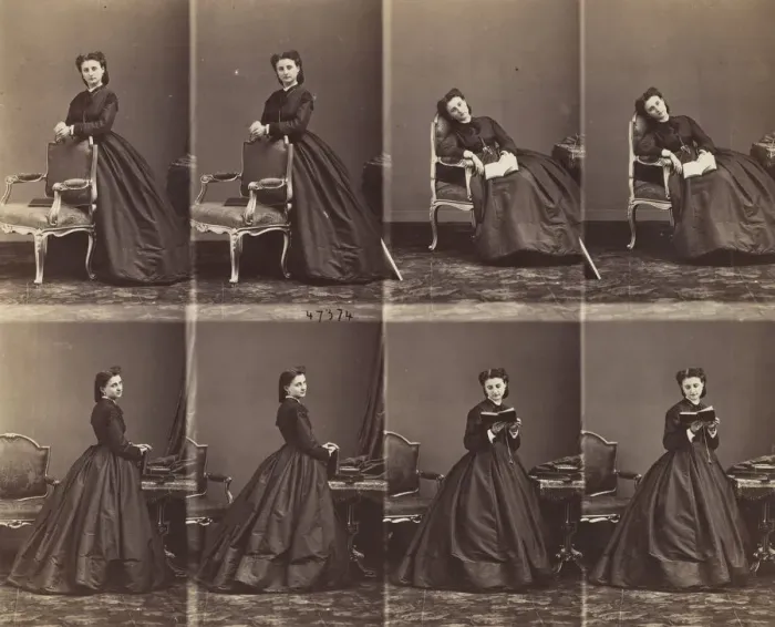 Framed Print : Leontine Walter, 1863. Creator: Andre-Adolphe-Eugene Disderi Framed Print : Leontine Walter, 1863. Creator: Andre-Adolphe-Eugene Disderi
