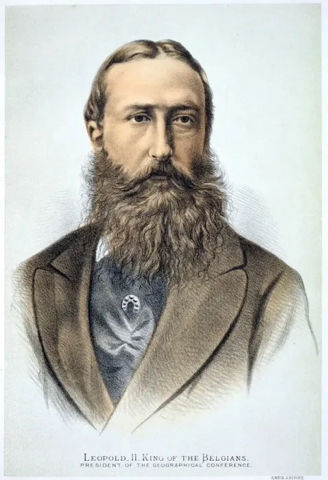 Framed Print : Leopold II, King of the Belgians, 19th century Framed Print : Leopold II, King of the Belgians, 19th century
