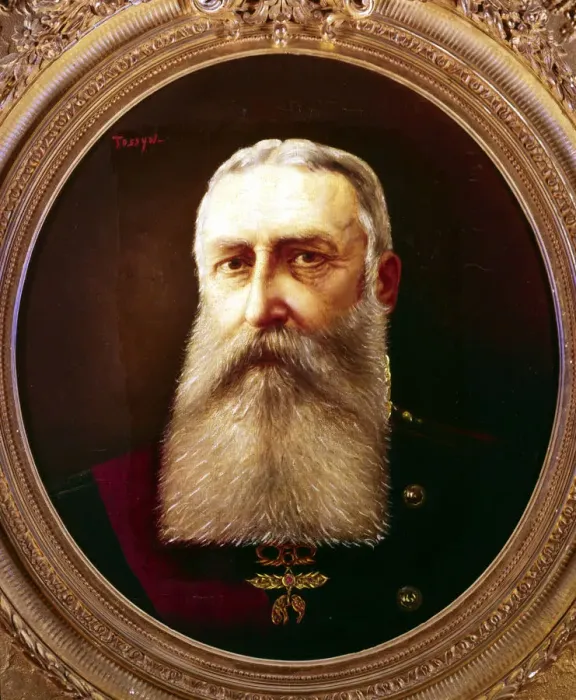 Framed Print : Leopold II, King of Belgium, 1865-1909 Artist: Pierre Tossyn Framed Print : Leopold II, King of Belgium, 1865-1909 Artist: Pierre Tossyn