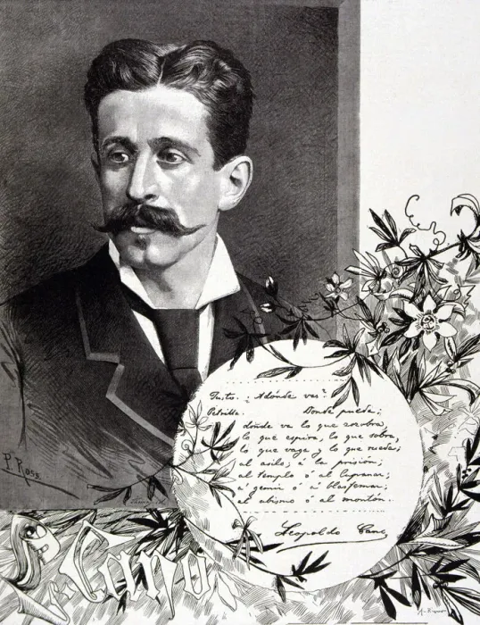 Framed Print : Leopoldo Cano (1844-1934) Spanish writer, engraving by A Framed Print : Leopoldo Cano (1844-1934) Spanish writer, engraving by A