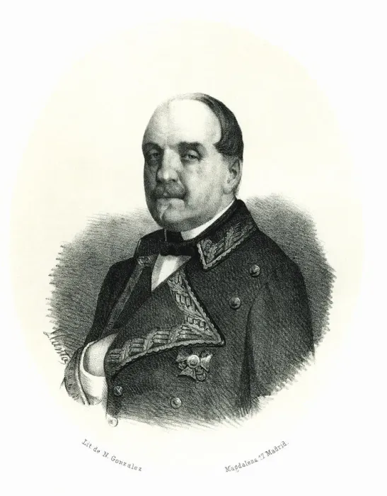 Framed Print : Leopoldo O Donnell (1809-1867), general lieutenant in the army of Elizabeth II during Framed Print : Leopoldo O Donnell (1809-1867), general lieutenant in the army of Elizabeth II during