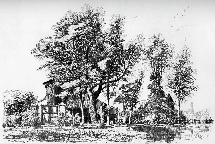 Framed Print : Les Acacias, c1850-1895 (1924). Artist: Maxime Lalanne Framed Print : Les Acacias, c1850-1895 (1924). Artist: Maxime Lalanne