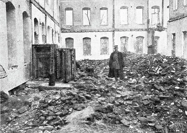 Les allies a Monastir; Les coffres-forts pilles par les Allemands dans la prefecture... 1916. Creator: Unknown
