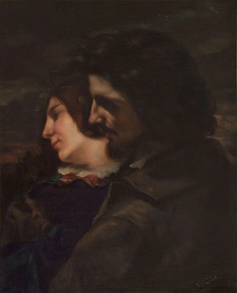 Les amants dans la campagne. Sentiments du jeune âge, c.1844. Creator: Gustave Courbet